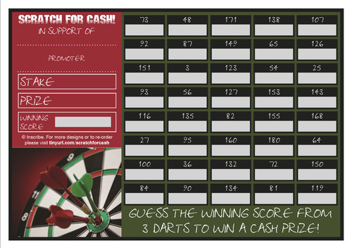 Fundraising scratch cards - fundraising,