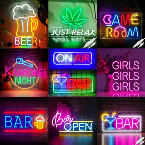 Dimmable large led neon signs - large,