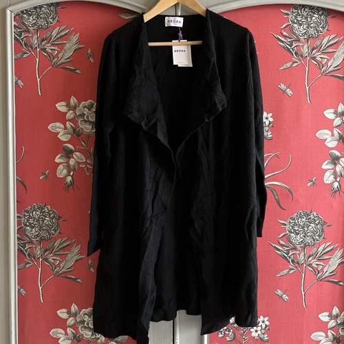 Brora long black - black, cashmere