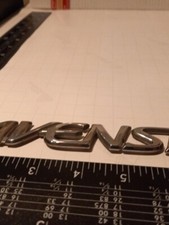 GENUINE mk1 TOYOTA AVENSIS CHROME PLASTIC REAR BADGE EMBLEM trim 