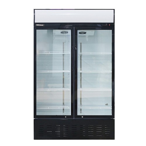 Hinged glass door fridge - hinged,