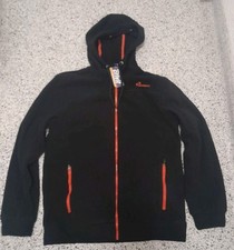 Mens Crivit Activewear Fleece Hooded Jacket Black Medium