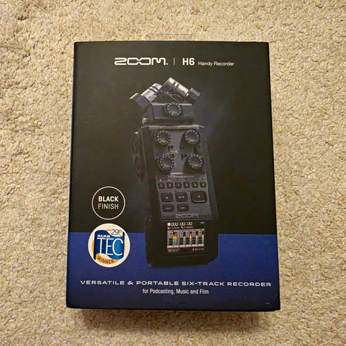 Zoom blk digital handy - h6,