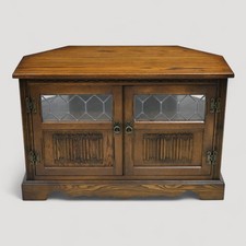 Old Charm Corner TV Stand Video Cabinet Light Oak Model 2264 FREE UK Delivery*
