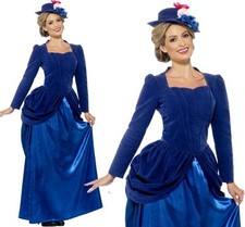 Ladies Victorian Lady Fancy Dress Costume Mary Poppins Outfit New by Smiffys 