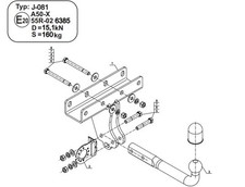 Swan Neck Tow Bar For JEEP