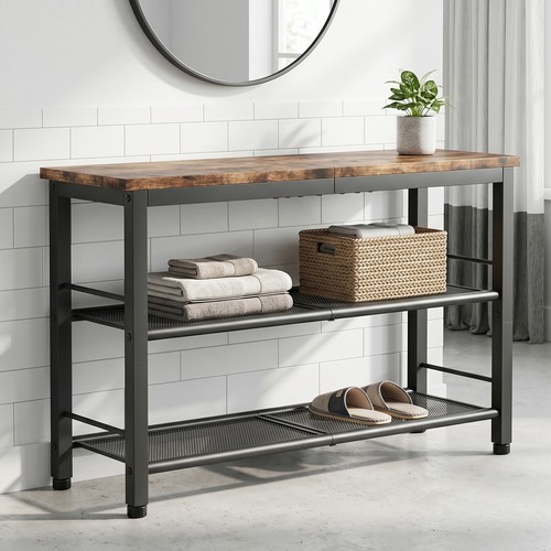 Industrial style shoe bench - industrial,
