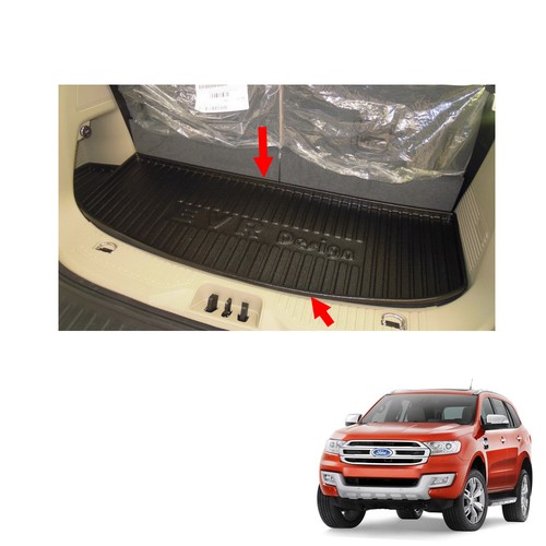 Rear cargo trunk tray trim - tray,