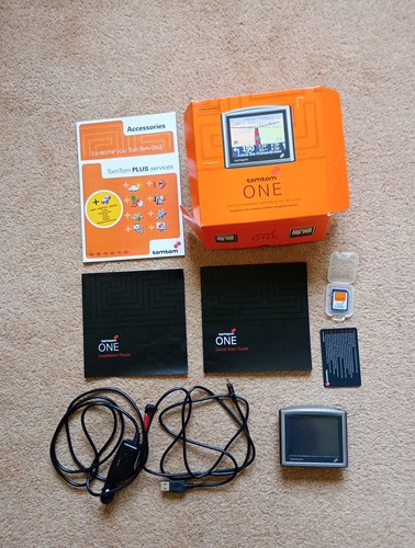 Tomtom one sat nav - with, &