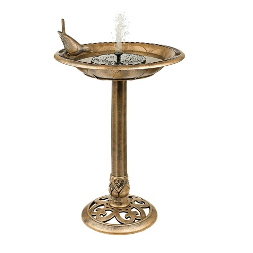 Solar bird bath with - bath,