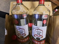 Six Smirnoff 1.5 Litre Empty