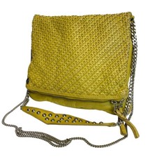 ZADIG & VOLTAIRE 2way Shoulder Bag Skull Chain Studs Leather Black