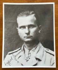 WWII Paratrooper Monte Cassino Siegfried Jamrowski Knights Cross Signed Photo