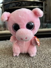 BNWT Ty Beanie Boos Posey Pig 6" New Tagged Retired Claire's Exclusive
