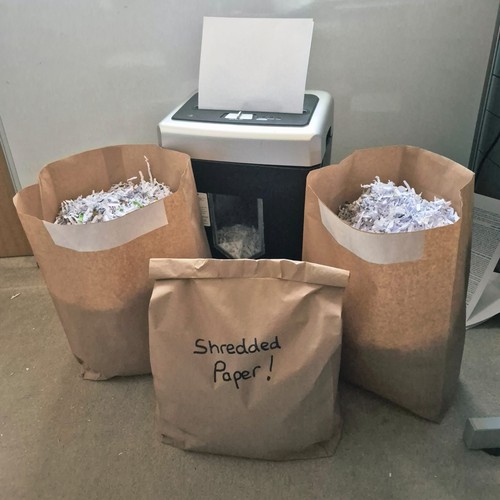 Paper bags for shredded - 3, x