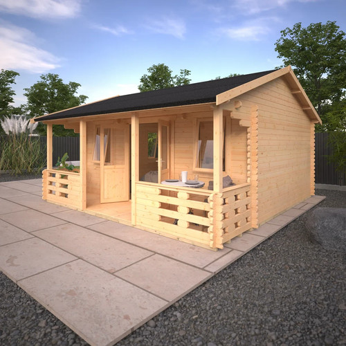 18x14ft log cabin - cabin, with