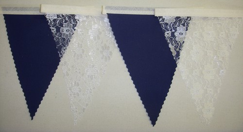 Vintage bunting navy - navy, &
