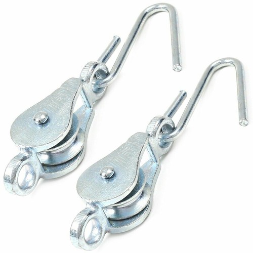 Washing line pulley hook - x2,