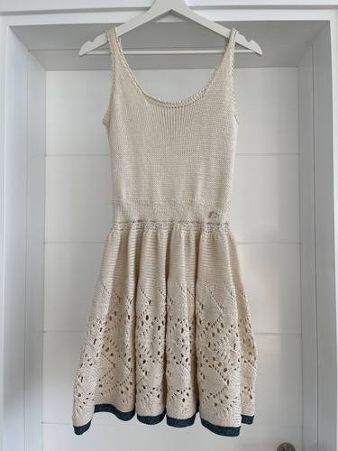 Chanel knit beige dress - dress, runway