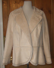 M&S NEUTRAL BEIGE FAKE SUEDE