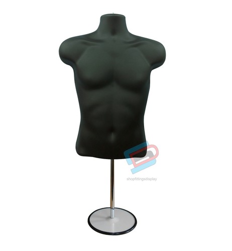 Black male mannequin - black,