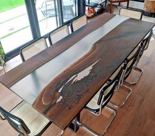 Modern Epoxy River Table –