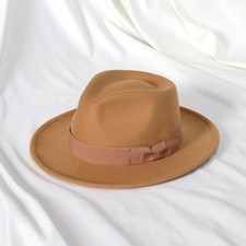 Mens Wide Brim Fedora Hat