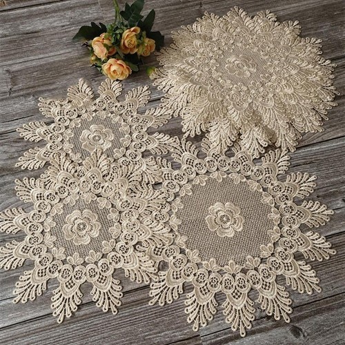 2pcs hollow out lace - hollow, table