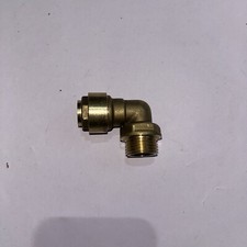 15mm x 1/2” Male Brass Push-fit 90* Elbow