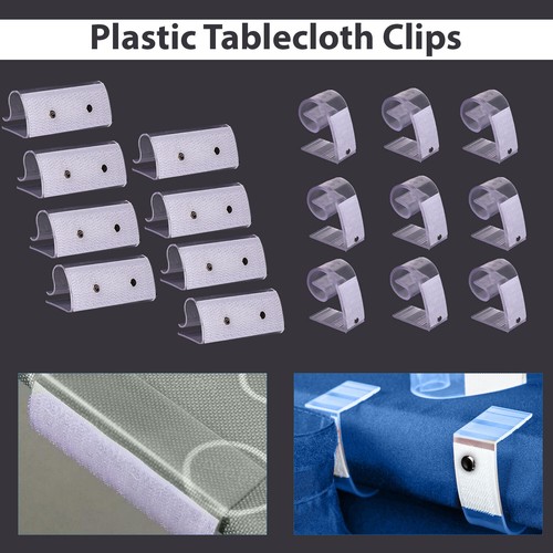 12x tablecloth clips skirt - tablecloth,