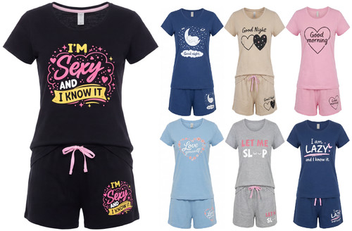 Ladies short pyjama set - pyjama,
