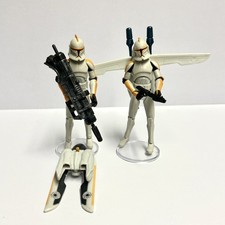 Star Wars The Clone Wars x2 212th Jetpack Clone Troopers | HASBRO |  3.75”