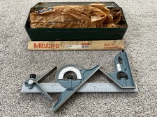 Genuine Japanese Mitutoyo Combination Square Set 180-907 (EXCELLENT CONDITION)