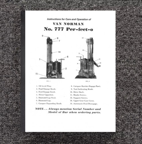 777 boring bar instructions - 777, &
