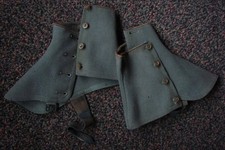 Vintage antique grey wool