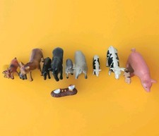 Toy Farm Animals X16 big-Small, Baby-Adult Learning Or Playing For Children.    