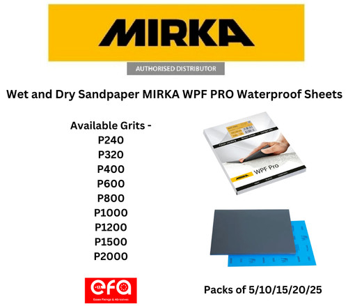 Wet and dry sandpaper mirka - dry,