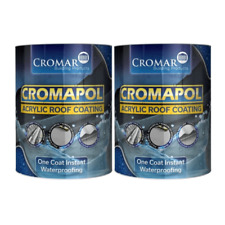2x Cromapol 5kg | Acrylic Roof Coating | Roof Paint Sealant | Waterproof | 10kg