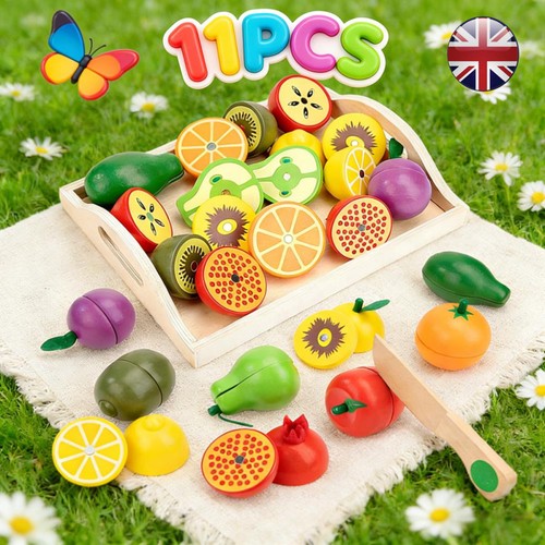11pcs wooden cutting fruits - 11pcs,