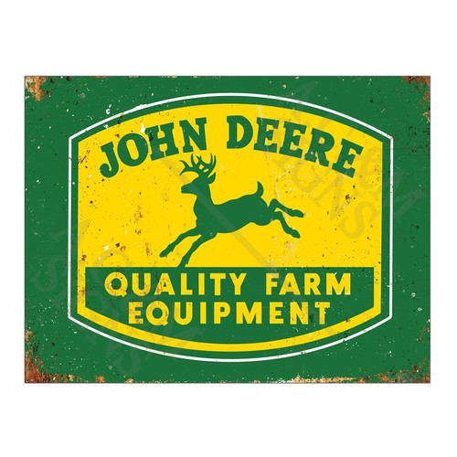 Metal sign plaque john deer - sign,