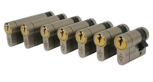 Star half euro cylinder - star,