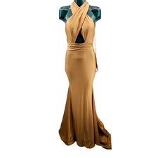 Terani Couture Cross Halter