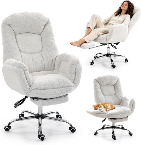 Big office chair with footrest - chair,
