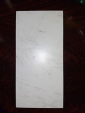 10 Pack 6"x12" Futuro White Matte Porcelain Marble Look For Floor & Wall Tile