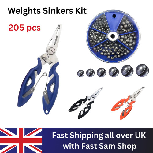 205pcs fishing shot weights - fishing,