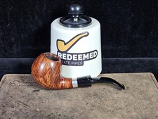 Poul Winslow Grade D Smooth Bent Apple w/ Silver Danish Estate Pipe