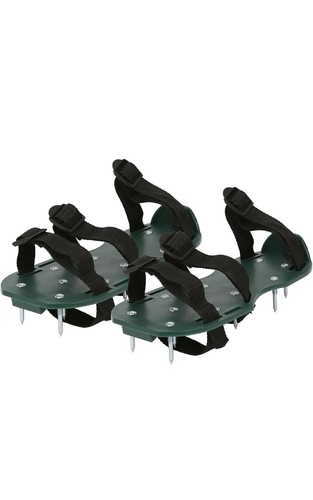 Lawn aerating spiked shoes - lawn,