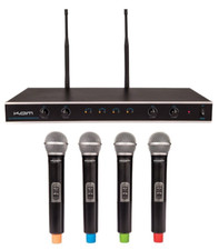 KAM Quartet ECO Wireless Microphone System - 4 Mics & Receiver