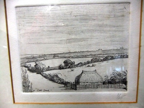Bernard howel leach etching - howel,