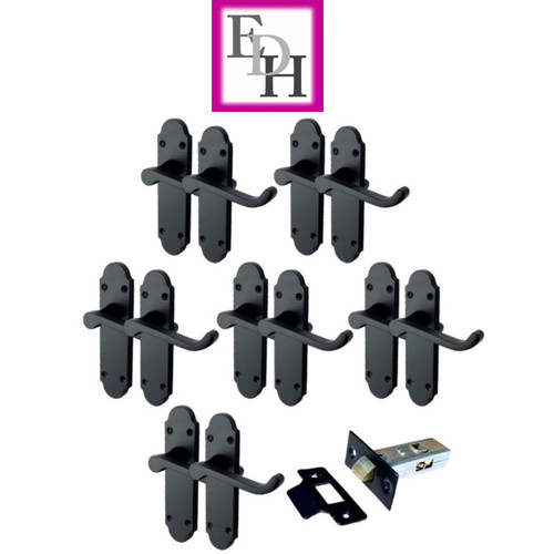 Matt black victorian - matt, scroll